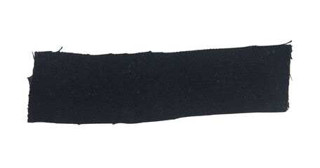 Denim surface pieces  isolated on white background.