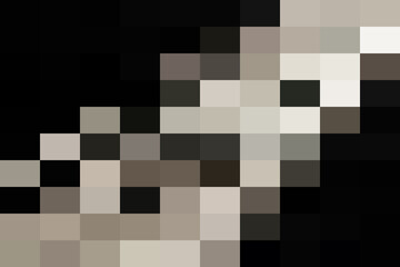 Abstract digital mosaic pattern featuring various shades of gray and black squares arranged diagonally, creating a textured pixelated background for modern design.