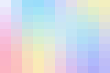 Gentle pastel color block grid background with a smooth gradient of harmonious soft hues, perfect for modern design and abstract concepts.