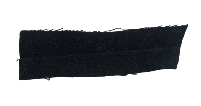 Denim surface pieces  isolated on white background.