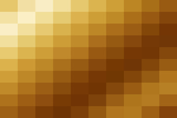 Abstract geometric mosaic pattern featuring a warm gradient of golden to brown squares, ideal for modern digital backgrounds and web design projects.