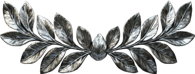 silver laurel wreath 