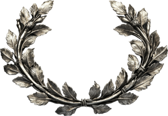 silver laurel wreath 