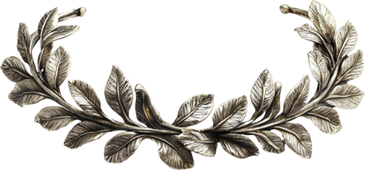 silver laurel wreath 