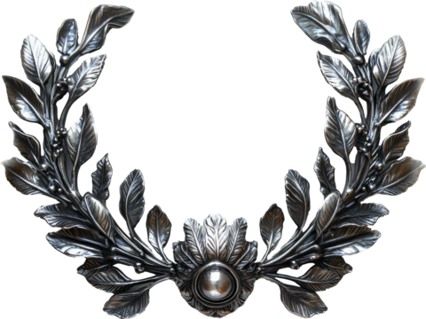 silver laurel wreath - Powered by Adobe