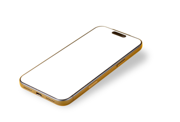 Latest Mobile Phone screen with no background in transparent PNG format