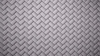 Seamless light gray herringbone woven pattern texture background