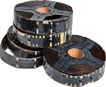 old tape movie rolls 