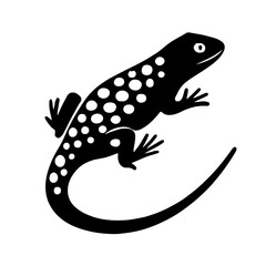 vector illustration of a Ocellated lizard