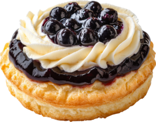 blueberry dessert cupcake