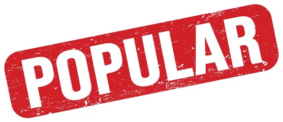 POPULAR text on red grungy stamp sign.