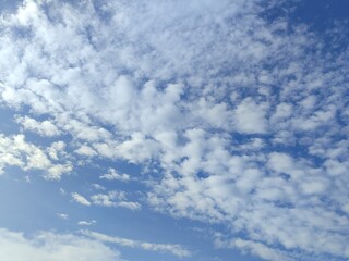 blue sky with white clouds