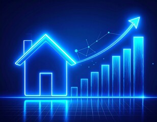 Real estate market growth soaring with rising property values and investment opportunities in vibrant digital landscape