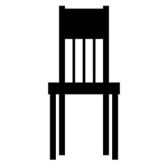Black Silhouette Chair Illustration Vector Seat Interior Graphic Furniture Sit