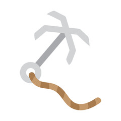Ninja Rope Vector Flat Icon Design