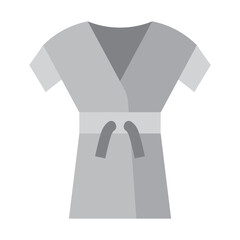 Ninja Chest Armor Vector Flat Icon Design