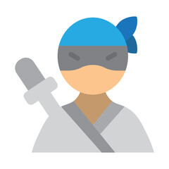 Ninja Generic Vector Flat Icon Design