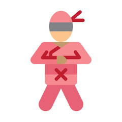 Ninja Special Vector Flat Icon Design