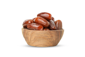 Dates in a bowl: a perfect Ramadan snack, isolated, PNG