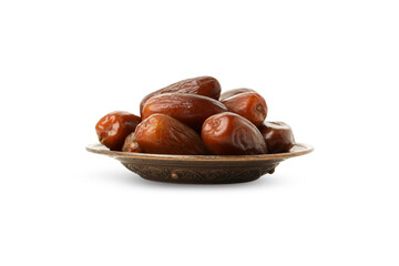 Beautifully arranged dates for Ramadan, isolated, PNG