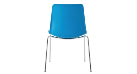 Isolated turquoise blue cantilever chair for office or home furniture minimal design