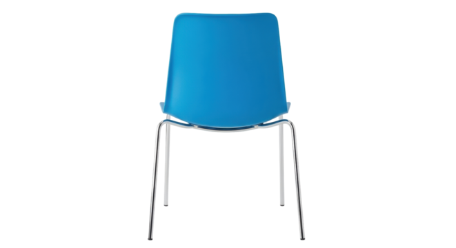 Isolated turquoise blue cantilever chair for office or home furniture minimal design - Powered by Adobe
