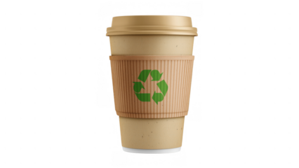 Ethical shopping promotes recyclable drink materials, AI, PNG