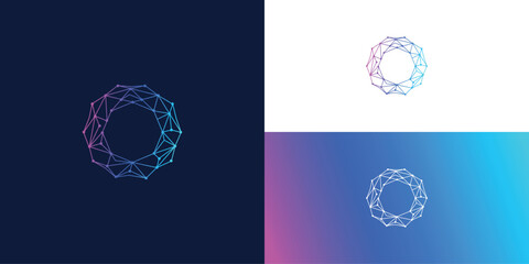 technology connection  symbol, vector  logo design