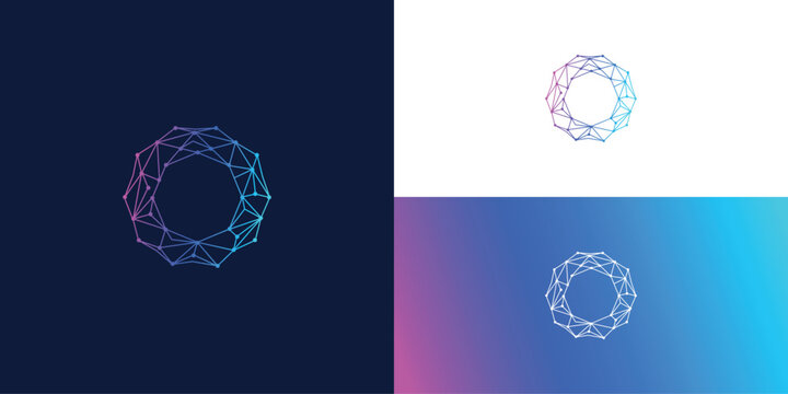 technology connection  symbol, vector  logo design