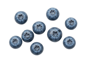 Isolated Blueberries, a Ripe and Juicy Berry Bursting with Flavor and Nutritional Goodness
