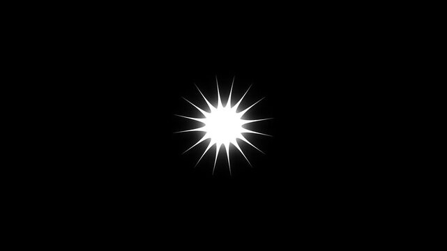 Twinkling stars animation, flat vector doodles, glowing cartoon star sparkle trail with floating glitter dust, bright twinkling particles, and dreamy magical starlight effects in 4k