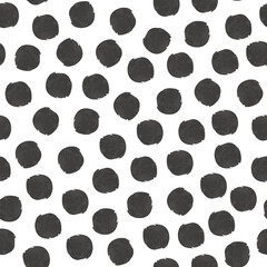 Seamless retro pinted circles pattern