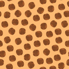 Seamless retro pinted circles pattern