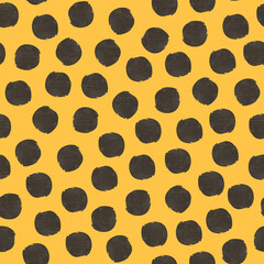 Seamless retro pinted circles pattern