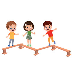 vector illustration of students in different postures