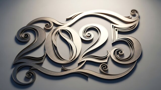 Elegant Paper Quilling Art - 2023 New Year Design.