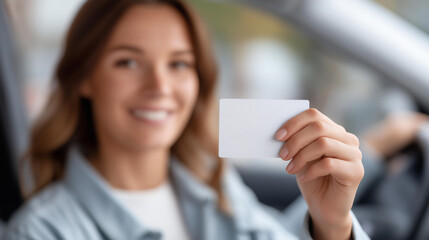 Driving test certificate official document defocused achievement recognition, faceless passing confirmation, certificate visualization detail, blurred success background, qualifica