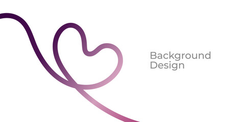 Continuous Line Heart Illustrations with Gradient Geometry for Valentine Backgrounds