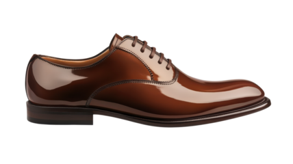 Elegant brown leather dress shoes with a polished finish suitable for formal occasions and professional settings.