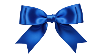 Isolated satin ribbon bow tie, decorative gift wrap decoration or present element