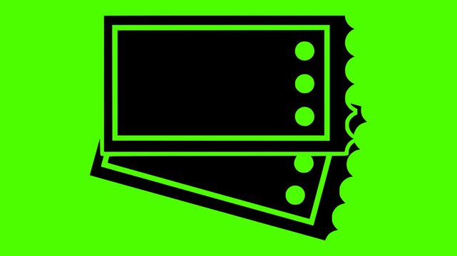 ticket illustration movie silhouette video logo green icon screen outline cinema theater entertainment coupon festival event pass theatre film shape amusement vector graphic background