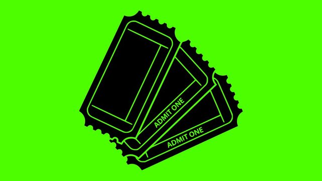 ticket illustration movie silhouette video logo green icon screen outline cinema theater entertainment coupon festival event pass theatre film shape amusement vector graphic background