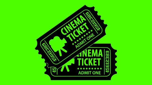 ticket illustration movie silhouette video logo green icon screen outline cinema theater entertainment coupon festival event pass theatre film shape amusement vector graphic background