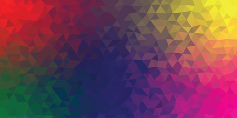 Vibrant Geometric Spectrum Blending Colors Into a Dynamic Abstract Harmony