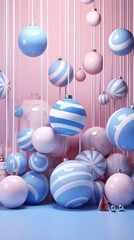 Decorations backgrounds blue pink.