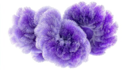 Dreamy purple abstract blooms evoke feelings of calm and creativity for modern designs and imaginative projects, adding a touch of fantasy and gentle whimsy to any theme