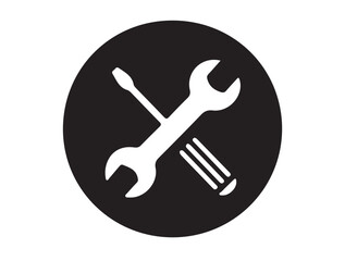  Daily Utility icon in silhouette white background.