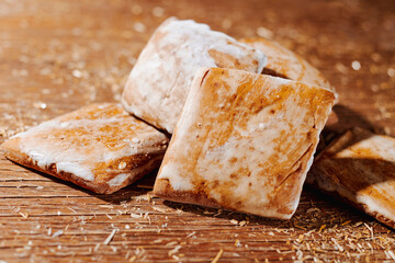 traditional italian mostaccioli on a table