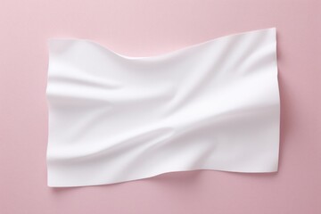 Fototapeta premium Sticker white paper pink.