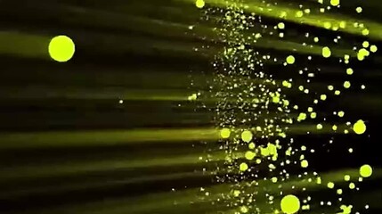 Macro nature pattern of fiber optics background with lots of light spots resembling fresh green water drops - Powered by Adobe